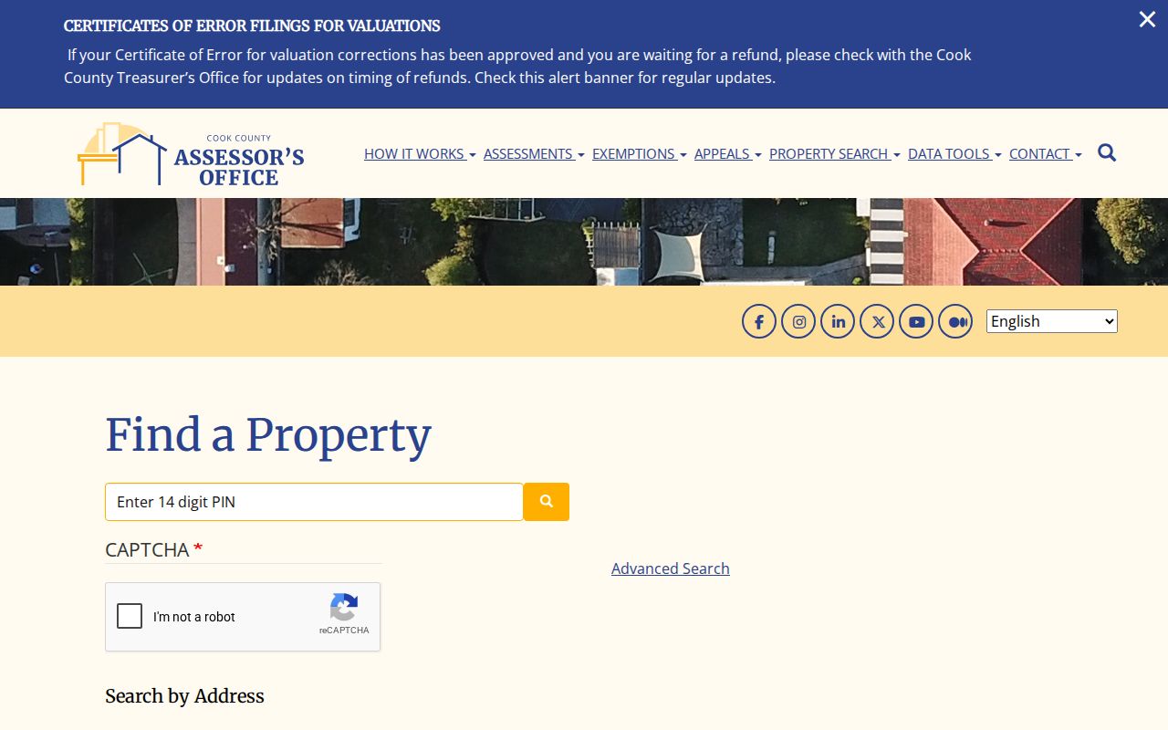 Elmwood Park residents directory Cook County Assessor search