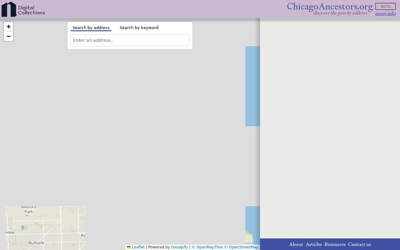 Chicago Ancestors historical street guide with street and cross-street entries