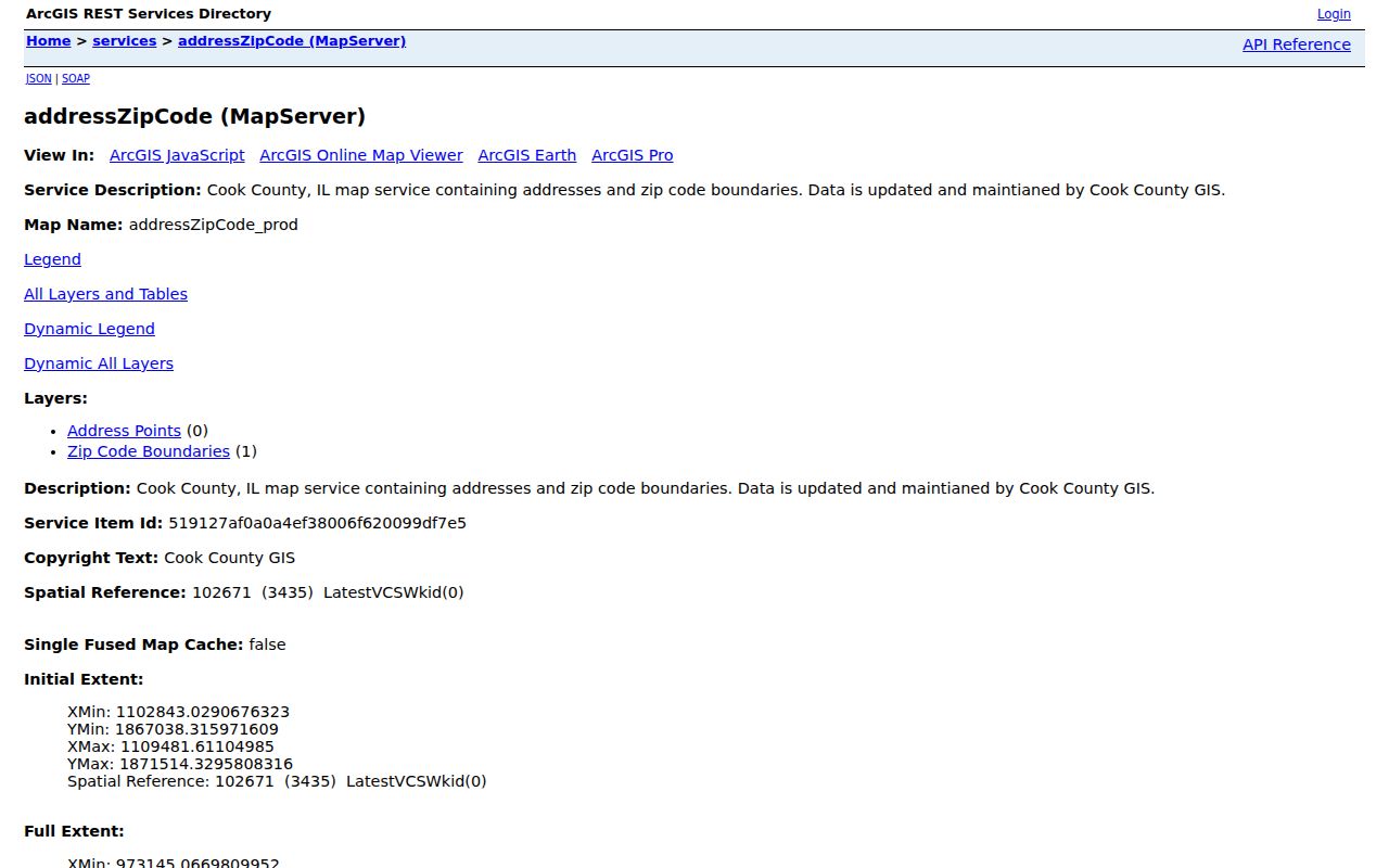 Elmwood Park ZIP code directory Cook County address and ZIP GIS layer